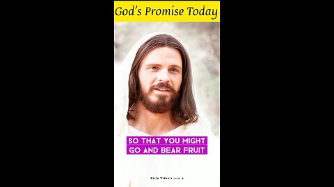 Today God's Promise God's Promise Today Daily Devotional Video Daily Bible verse #shorts