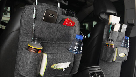 Car Multi-Pocket Organizer Backseat Bag Holder Container Box Storage