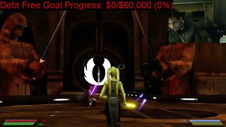 Mace Windu VS Dark Trooper In A Battle With Live Commentary In Star Wars Jedi Knight Jedi Academy