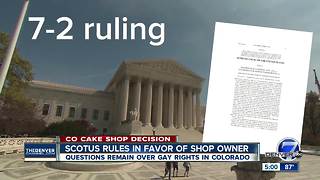 Supreme Court rules in favor of Colorado baker who refused to make same-sex wedding cake