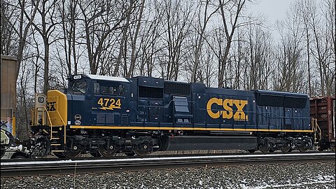 Rail Fan Time on a COLD January 2024 Day, CSX Main Line Minoa & East Syracuse NY