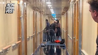 Cruise ship floods as gallons of water leak from ceiling in alarming video: 'Absolutely terrifying'