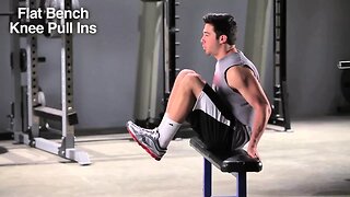 Flat Bench Knee Pull Ins