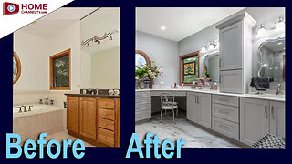 Master Bath Gets Complete RENOVATION with Expanded Shower // Remodeling Ideas