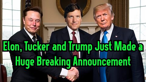 1 Min Ago: Elon, Tucker and Trump Just Made a Huge Breaking Announcement 12/21/23..