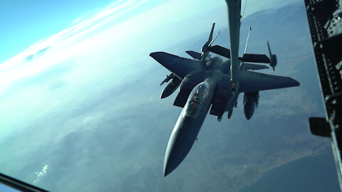 02/07/2021 KC-10 Extender refuels F-15E Strike Eagles