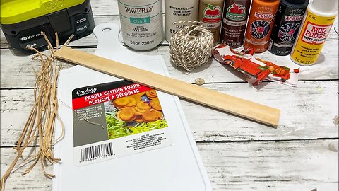 Cute Fall Scarecrow || Using Dollar Tree Cutting Board [ Just 1 Easy DIY ]