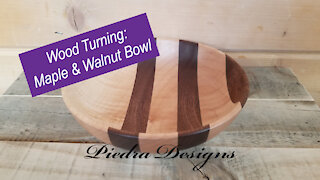 Wood Turning: Maple & Walnut Bowl