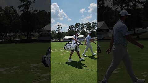 Jon Rahm Walking to 1st Tee - at PGA Tour Championship!