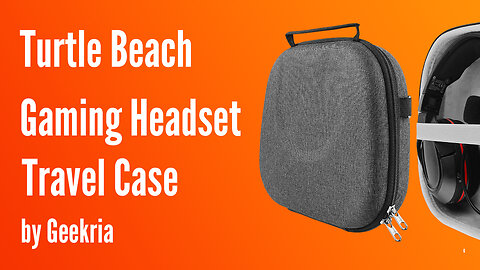 Turtle Beach Gaming Over-Ear Headphones Travel Case, Hard Shell Headset Carrying Case | Geekria