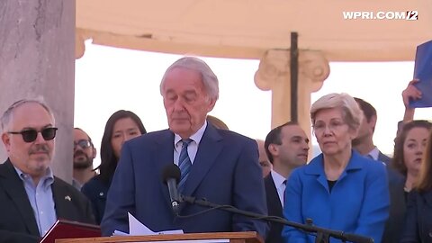 At Pro-Israel Rally, Democrat Sen. Ed Markey Gets Booed By Crowd After Calling For "De-Escalation"