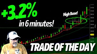 TRADE OF THE DAY: +3.2% on SAVA in 6 mins! - Day Trading