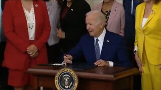 Biden Wonders Why He Gets 1 Pen, But Obama Got 9 Pens To Sign Bills