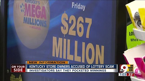 Store clerks scamming lottery winners