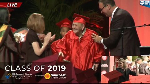 95-year-old World War II veteran finally realizing his dream of graduating from high school