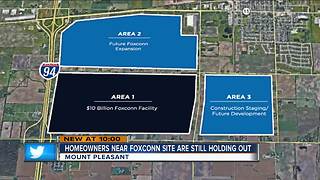 Some families still holding on to Foxconn area homes
