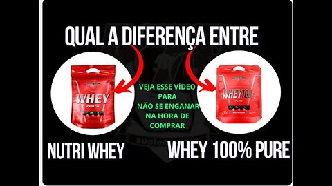 Nutri Whey ou Whey 100, Qual a Diferença entre o Nutri Whey Protein x Whey 100% pure integralmedica?
