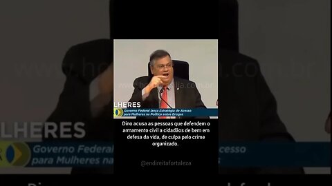 Flávio Dino fala besteira ao dizer que quem tem armas registrada, "contribui para o crime". #fyp