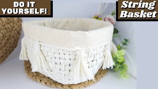 DIY - How to Make String Basket