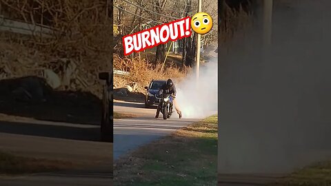 Buddy bought a $800 GSXR burnout!😳 #viralshorts #burnouts