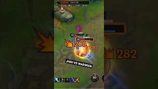 JHIN VS WARWICK #shorts #wildrift #rankpush #jhin #warwick #leagueoflegends #youtube