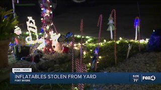 Christmas displays stolen