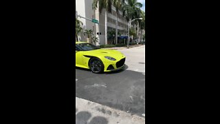 Aston Martin on Lincoln Road & West Avenue - South Beach - Miami Beach - Driving Miami