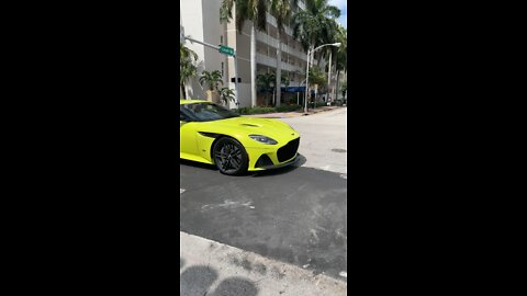Aston Martin on Lincoln Road & West Avenue - South Beach - Miami Beach - Driving Miami