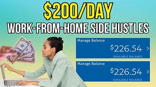 MAKE $200 PER DAY Working From Home! *Crazy Easy Side Hustles* (Make Money Online 2024)