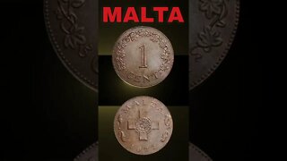 Malta 1 Cent 1972.#shorts #coinnotesz