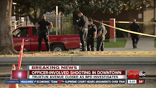 Bakersfield Police involved in a shooting after suspect tries to steal construction equipment