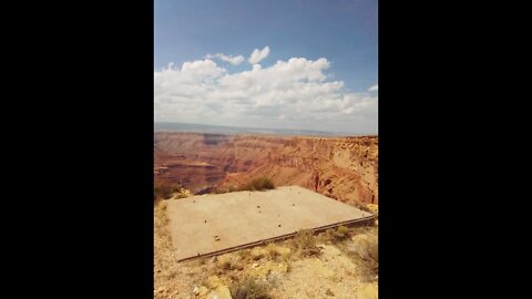 Mysterious Concrete Platform & Plane Crash by Kincaid Cave in Grand Canyon