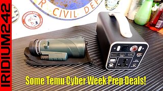 Temu Prepper Gear Haul Great Deals During Cyber Week!