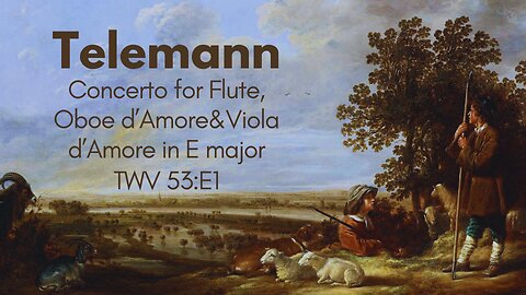 G.P. Telemann: Concerto for Viola d'amore, Oboe d'amore and Flute in E major [TWV 53:E1]