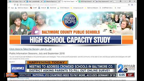 Overcrowding solutions sought by Baltimore County Public Schools