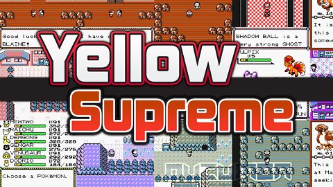 Pokemon Yellow Supreme - GBC Hack ROM, Pikachu can evolve in Pokemon Yellow with new improvements