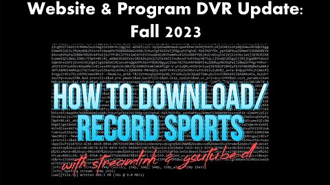 How to Download/Save/Record Sports from ESPN, ESPN+, FOX, etc.---Fall 2023 Updates
