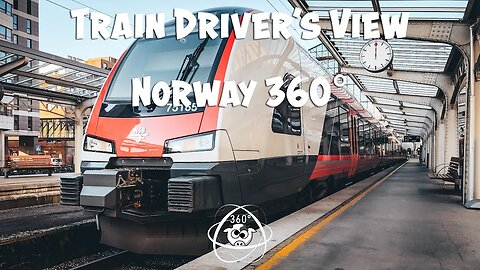 TRAIN DRIVER'S VIEW 360: Driving back from Bergen to Voss on a sunny autumn day