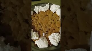 cookie pie with whipped cream