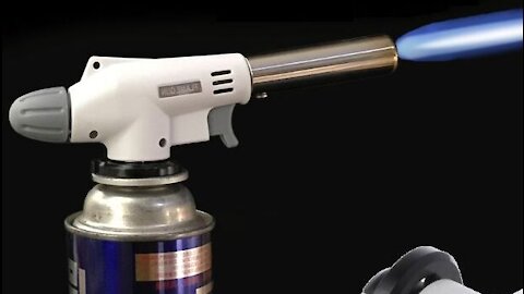 Portable Butane Gas Burner fire Blow Flame Gun with ignition button