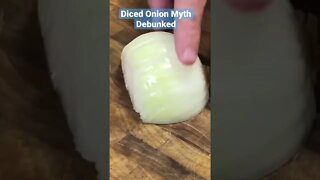 Diced Onion Myth Debunked! #shorts #onions #chiefsgalley