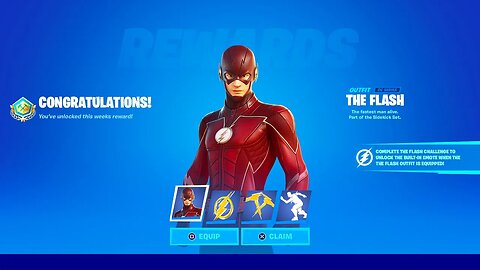 THE FLASH *FREE SKIN* UNLOCKED in FORTNITE!