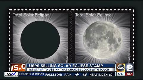 A 'hot' commodity: Solar Eclipse stamps change with heat