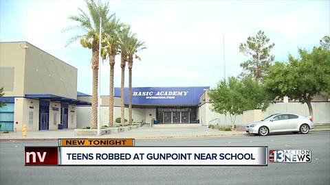 Henderson students robbed feet from campus, two suspects arrested