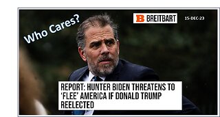 Hunter Biden Threatens to Flee America if Trump Re-elected