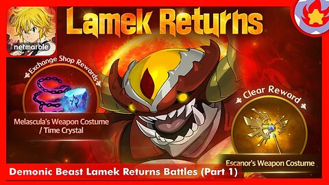 Demonic Beast Lamek Returns Battles (Part 1) | The Seven Deadly Sins: Grand Cross