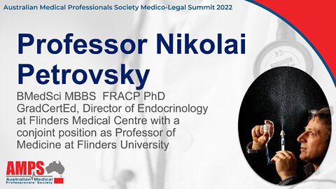 Professor Nikolai Petrovsky - AMPS Medico Legal Summit 2022