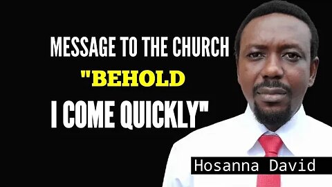 Warning from God to Christians, "Behold, I Come Quickly"