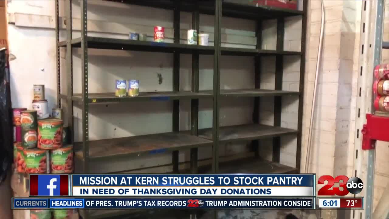 The Mission at Kern in need of turkeys and canned good donations ahead of Thanksgiving