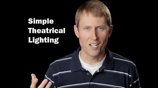 Lighting Video Theatrical Look: 2 Lights and 1 Reflector